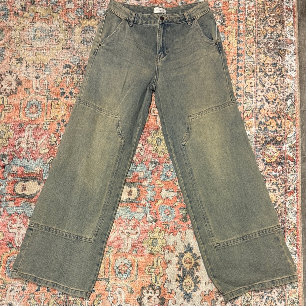 PacSun Flare Jeans in Olive